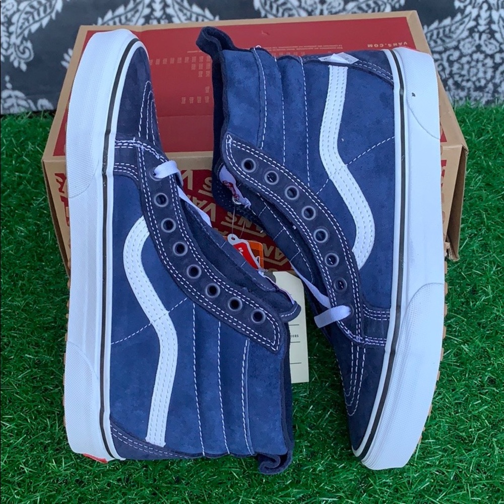 VANS SK8-Hi Mte Navy/True White WMNS - Picture 3 of 16